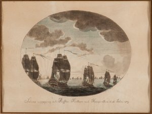 La battaglia navale di Öland del 26 luglio 1789, c. 1790 da Johan Petter Cumelin