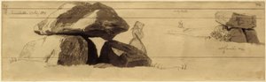 Dolmen su una collina vicino a Reerslev da Johan Thomas Lundbye