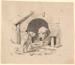 Il cucciolo. Illustrazione per "Favole per bambini" di Kaalund. Vedi commento dal catalogo dell
