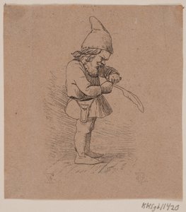 Nisse che taglia una penna