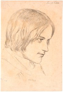 Ritratto del pittore Lorenz Frølich (1820-1908) da Johan Thomas Lundbye
