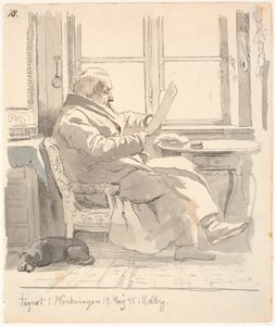 Ritratto del nonno di J. Th. Lundbye, consigliere di giustizia e amministratore doganale E. Bonnevie da Johan Thomas Lundbye