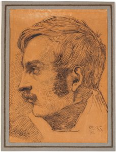 Ritratto di profilo del fratello dell