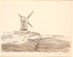 Mulino a stub presso Kalundborg da Johan Thomas Lundbye