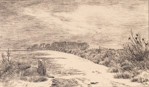 Ved Himlingøje, paesaggio invernale da Johan Thomas Lundbye