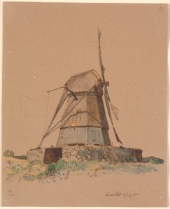 Mulino di Vendet presso Dortheaslyst da Johan Thomas Lundbye