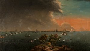 Seconda battaglia russo-svedese di Svensksund il 10 luglio 1790 da Johan Tietrich Schoultz