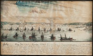 La battaglia di Fredrikshamn del maggio 1790, 1791 da Johan Tietrich Schoultz