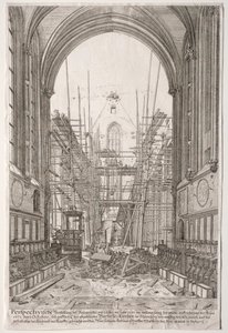 Vista nella Chiesa dei Francescani, Barfüsser-Kirke da Johan Ulrich Krauss