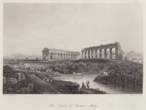 I templi di Paestum, Italia da Johan Wolfensberger