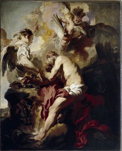 La Visione di San Girolamo da Johann (attr. to) Liss