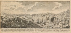 Rovine di Palmira, antica città della Siria da Johann Adam Delsenbach