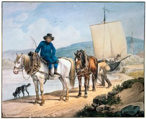 Un Cavallo e un Carro al Fiume, 1817