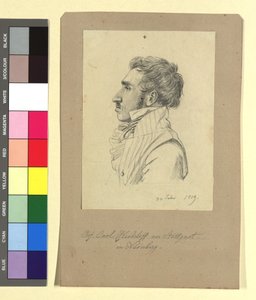 Carl Alexander von Heideloff (1789-1865), pittore, architetto da Johann Adam Klein