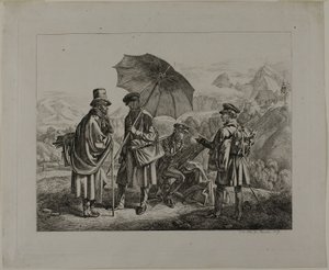 Gli artisti nel loro viaggio da Johann Adam Klein