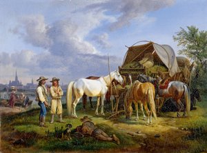Carrettieri ungheresi da Johann Adam Klein