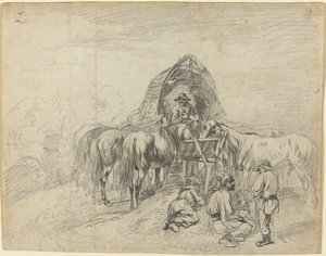Carrettieri valacchi a riposo da Johann Adam Klein