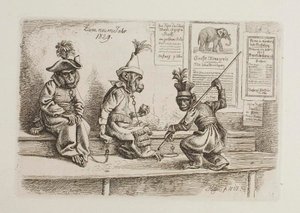 Per il nuovo anno 1829. Scimmie da Johann Adam Klein