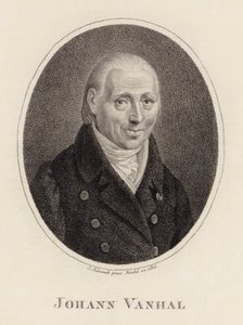 Ritratto del compositore Johann Baptist Wanhal da Johann Adamek