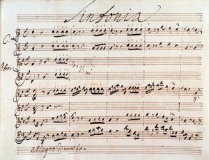 Prima pagina della partitura musicale di Adriano in Siria di J A Hasse (1752) da Johann Adolph Hasse