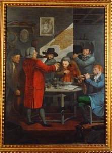 Ripetizione di un gruppo di musicisti al servizio di un aristocratico... (gouache)