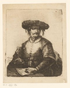 Ritratto di un artista sconosciuto da Johann Andreas Benjamin Nothnagel