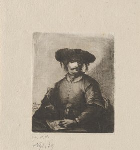 Autoritratto da Johann Andreas Benjamin Nothnagel, in the manner of Rembrandt van Rijn