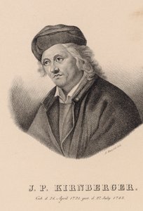 Ritratto del Compositore Johann Philipp Kirnberger 1721-1783 da Johann Andreas Hatzfeld