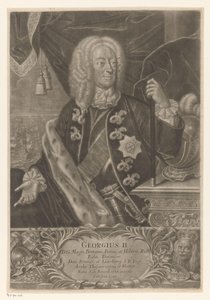 Ritratto di Giorgio II, re di Gran Bretagna da Johann Andreas Pfeffel (der Jüngere) (possibly)