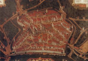 Veduta della città di Wangen (Allgäu); Municipio di Wangen da Johann Andreas Rauch
