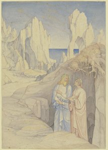 Dante e Virgilio negli inferi da Johann Anton Ramboux