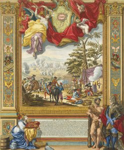 Assedio di Mons da parte delle truppe alleate nel 1709, inizio XVIII secolo da Johann August Corvinus