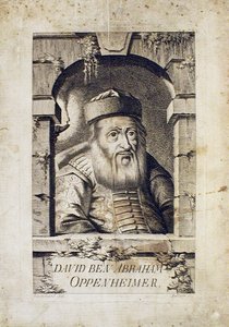 Ritratto di David Oppenheim 1664-1736, rabbino capo di Praga