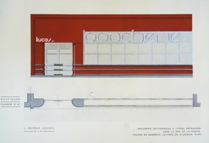 Boucherie Isothermique a Vitrine Refrigeree, L Savreux, Boutiques, Henry Delacroix, Editions S De Bonadona, Parigi, fine anni 