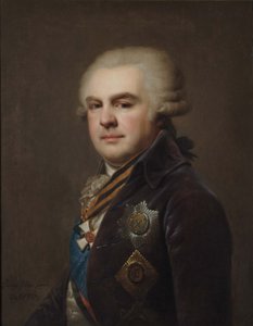 Ritratto del Conte Alexander Nikolayevich Samoylov 1744-1814, 1796 da Johann Baptist Lampi the Younger