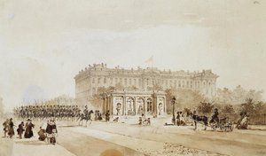 Veduta del Palazzo Anichkov a San Pietroburgo, 1843 da Johann Baptist Weiss