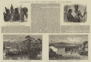 Illustrazioni di Come ho trovato Livingstone, di H M Stanley