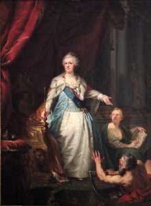 Ritratto allegorico di Caterina II da Johann Baptist von Lampi the Elder