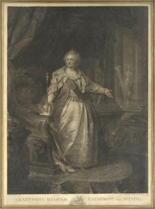 Caterina II di Russia (1729-1796) da Johann Baptist von Lampi the Elder