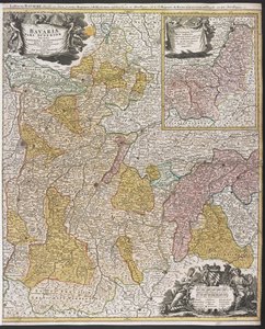 Mappa della Baviera, 