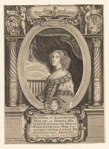 Luisa di Anhalt-Dessau 1631-1680, Duchessa di Legnica, Brzeg, Wolow e Olawa da Johann Baptista Paravicini