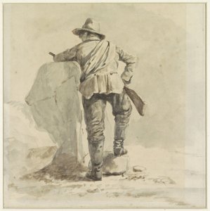 Ragazzo a riposo, visto di spalle