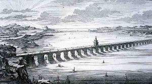 Il grande ponte cinese, tra Focheu e Nantai, Cina, da 