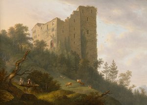 Dintorni delle rovine di Habsburg da Johann Caspar Rahn