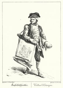 Venditore di stampe (incisione) da Johann Christian (after) Brand