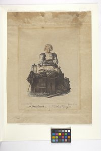 Schneckenweib o Vendeuse Des Escargots (Venditrice di lumache) da Johann Christian (after) Brand