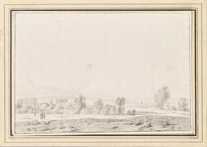 Paesaggio con villaggio da Johann Christian Brand