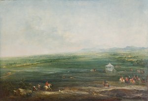 Laxenburg dalla casa di piacere di Münkendorf verso sud-ovest