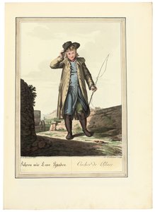 Il cocchiere; Cocher de Place, 1781 o successivo da Johann Christian Brand