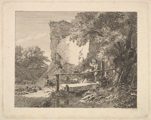 Un ragazzo con tre capre da Johann Christian Erhard